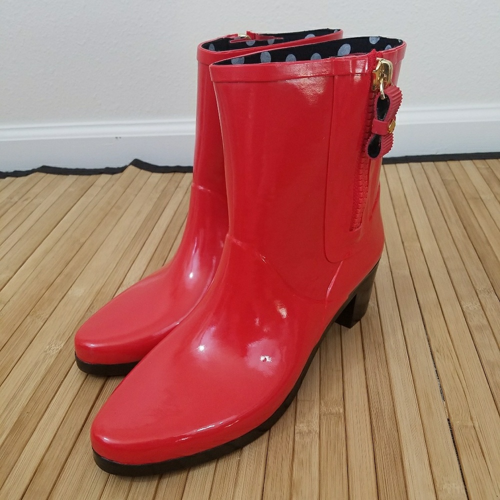 Kate spade red Penny boots size 11